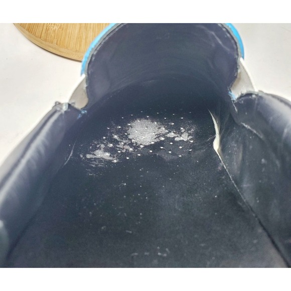 Dsquared2‎ Shoes Mens 45 Blue Woven Black Leather Slip On Casual Sneaker - Picture 14 of 15